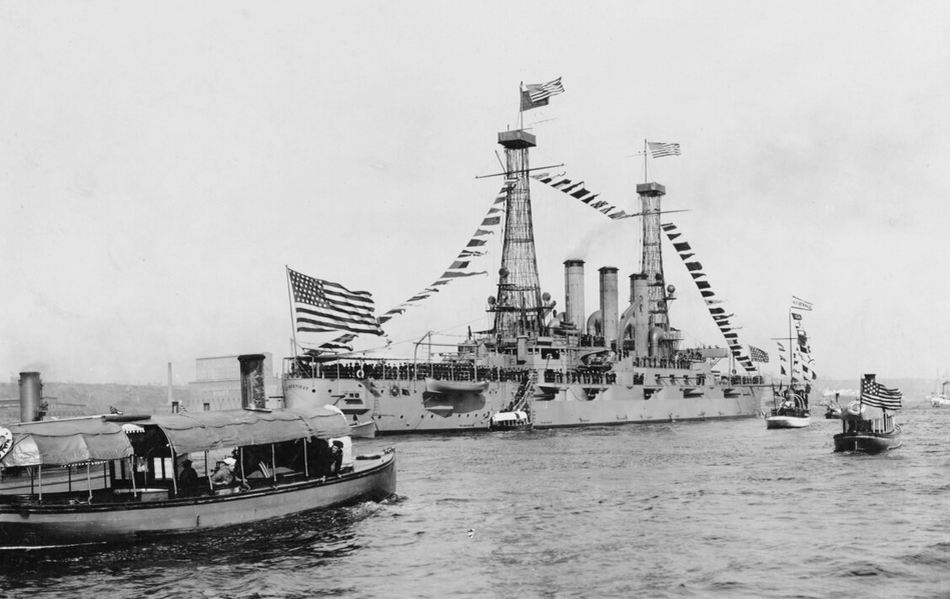 Американский броненосец "Коннектикут"