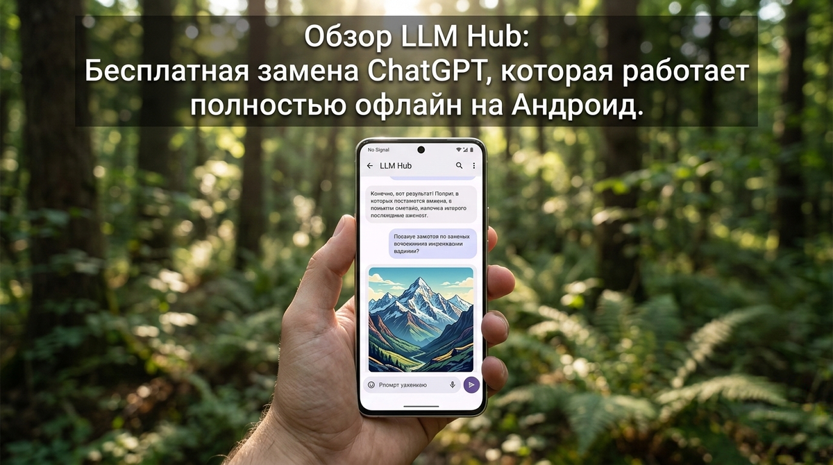 Бесплатная замена ChatGPT, которая работает полностью офлайн.