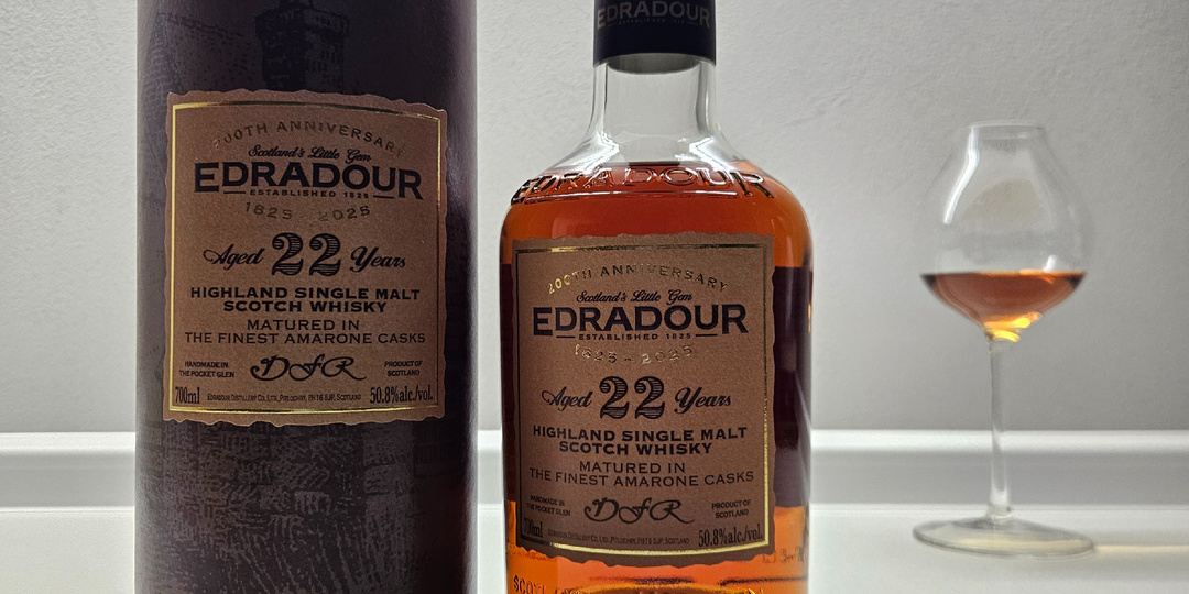 Edradour 22 YO Amarone Casks - очень вкусный винный Highland.