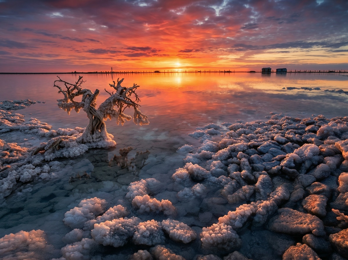 Озеро Баскунчак — котловина пересыхающего солёного озера в Ахтубинском районе Астраханской области. Считается одним из самых солёных на территории России, по уровню соли сопоставим с Мёртвым морем. 