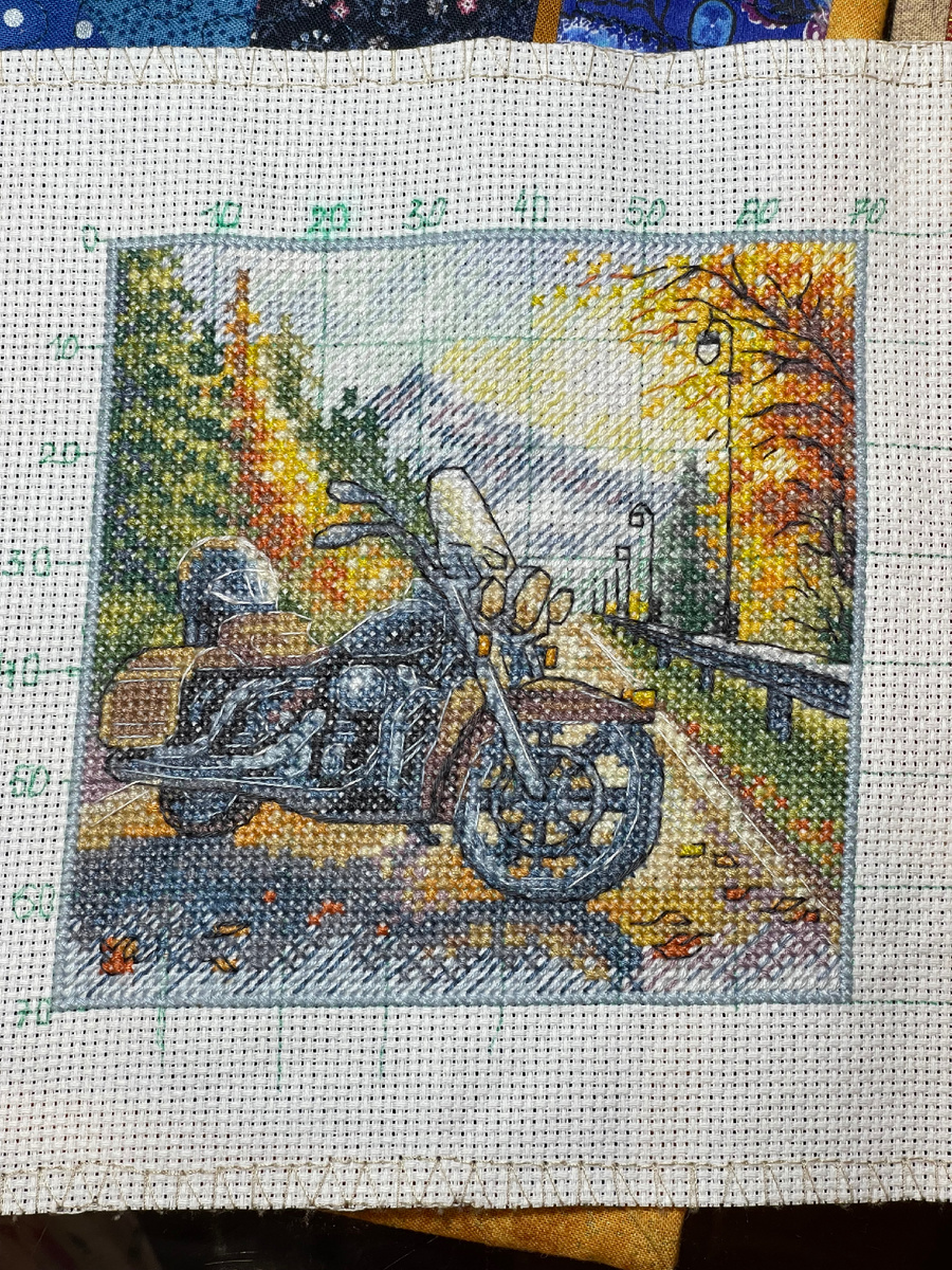 Бэк закончен. Но разметка еще не смыта