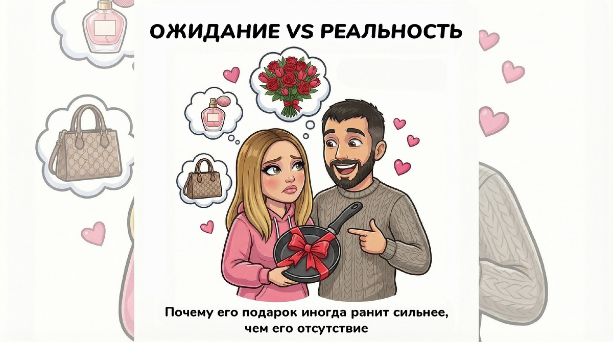 Почему для наших мужчин выбор подарка — это как настоящая экспедиция на Марс? Это жадность? Отсутствие любви?