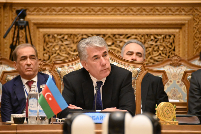     Заместитель председателя Милли Меджилиса Азербайджана Зияфет Аскеров на 59-е пленарном заседании МПА СНГ, май 2025 года. Источник: пресс-служба МПА СНГ.