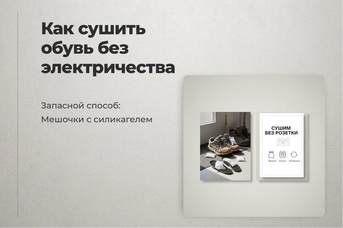 Запасной способ сушки: мешочки с силикагелем