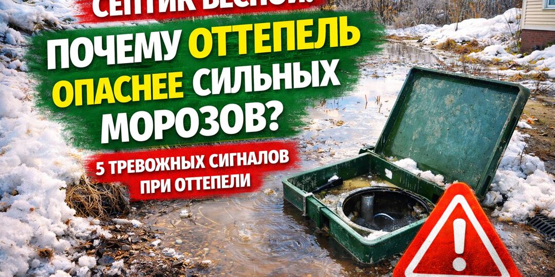 Септик весной: почему оттепель опаснее сильных морозов