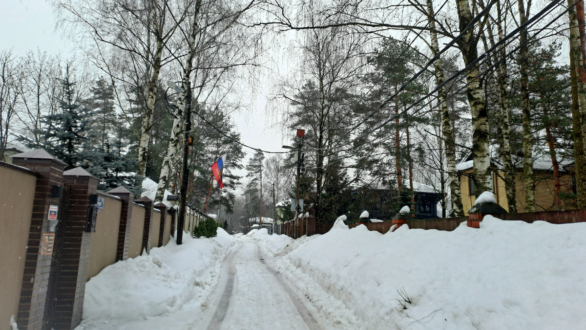 Около дома клиентки в Салтыковке.