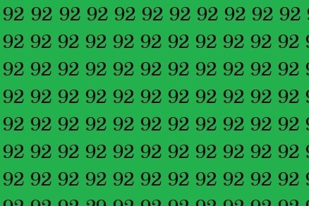 Быстрая разминка для глаз: найдите лишнее число за 10 секунд