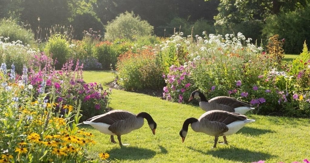 Гуси сорвали садовую выставку