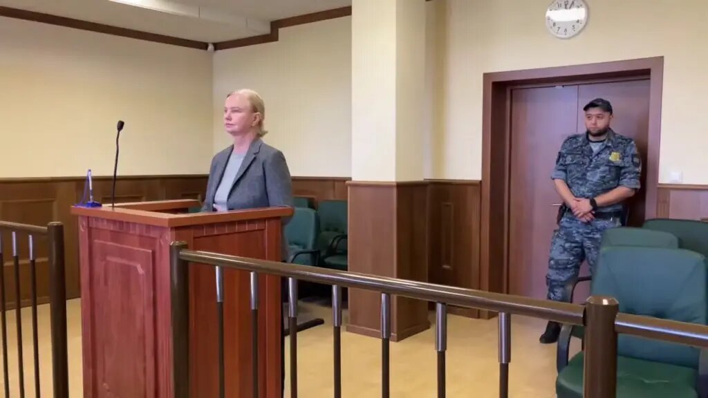   Юлия Логвиненко. Фото: кадр видео Объединенной пресс-службы судов Петербурга