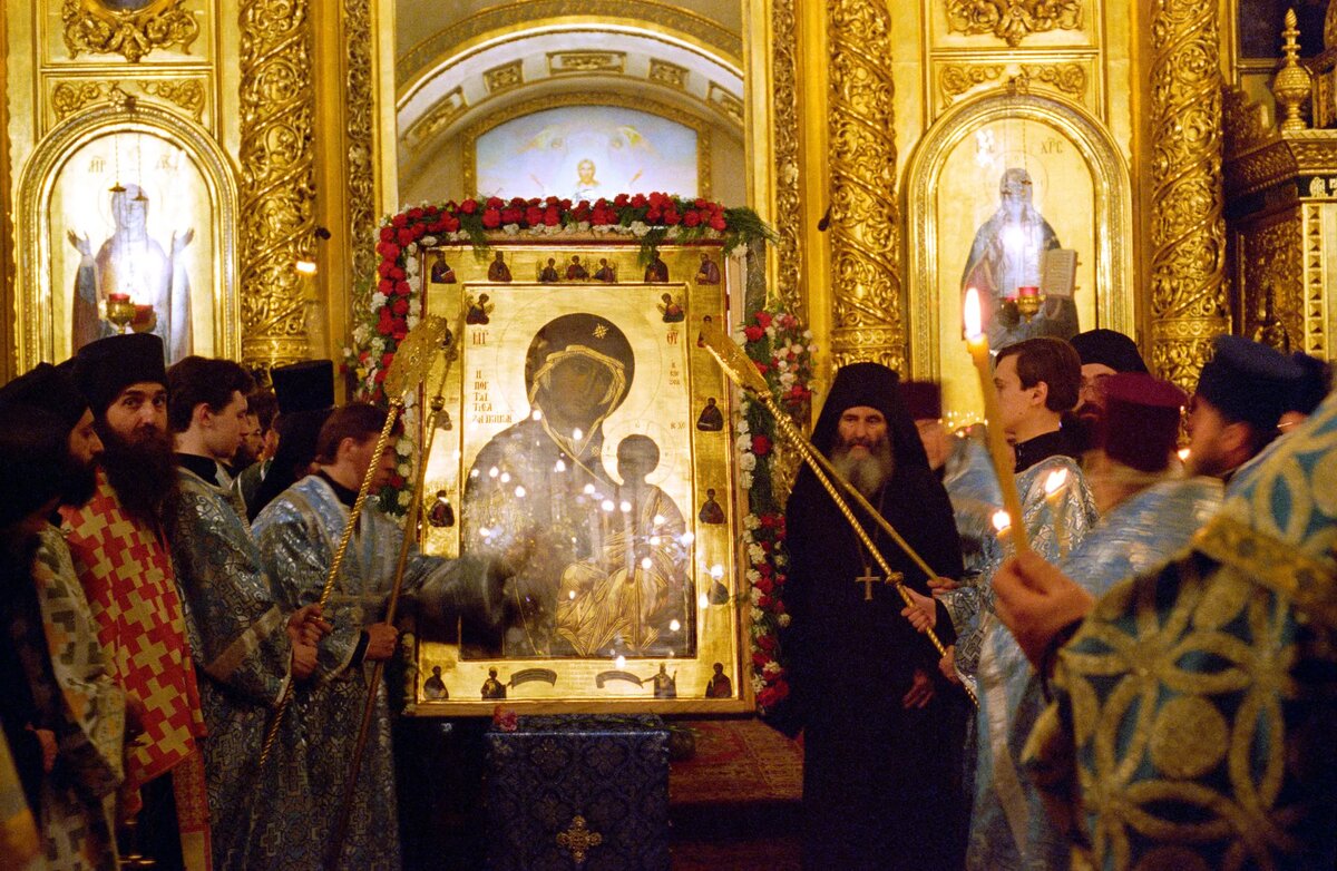 Икона Иверской Божьей матери в Иверской часовне