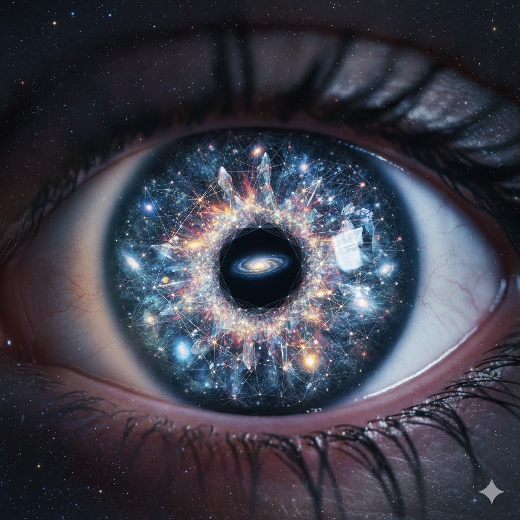 "Око Атмана: Видение Целого", иллюстрация создана сетью Джемини