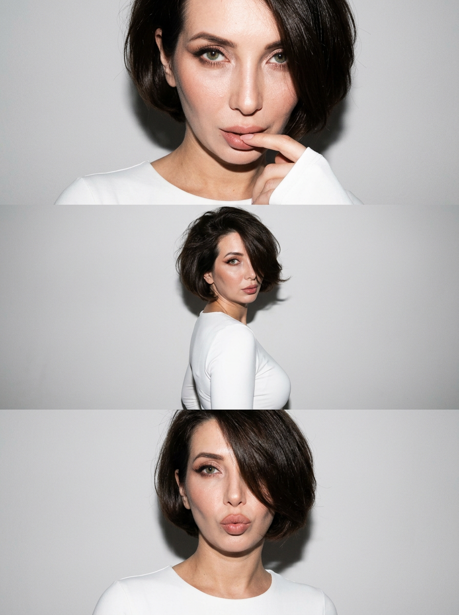 Тройное фото: Игривый триптих