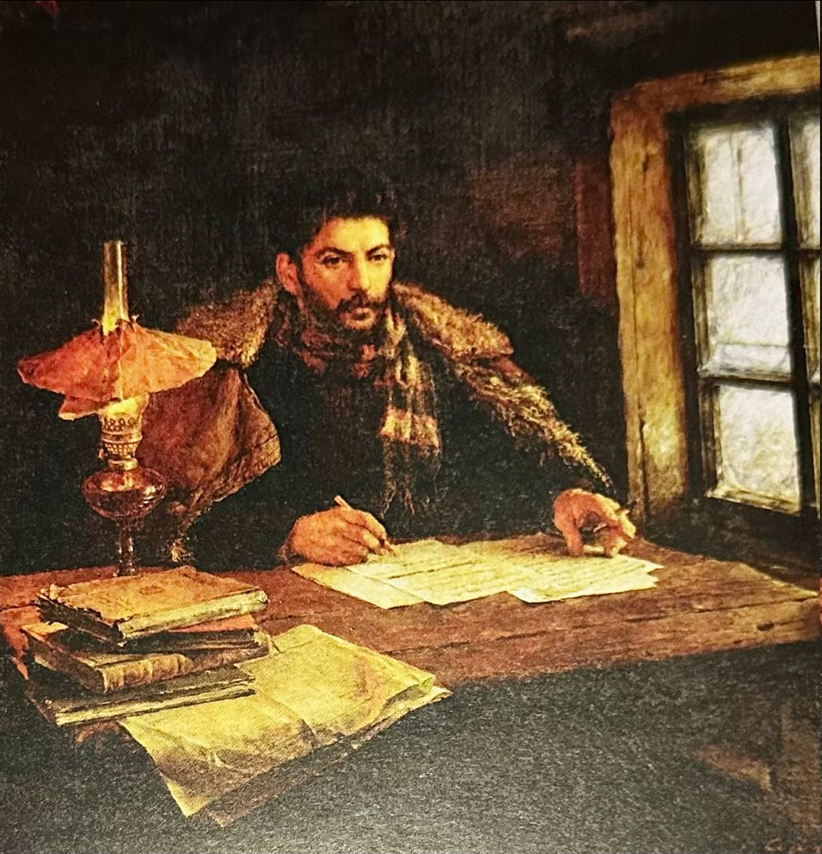 Владимир Серов. «Сталин в ссылке в деревне Новая Уда». 1947