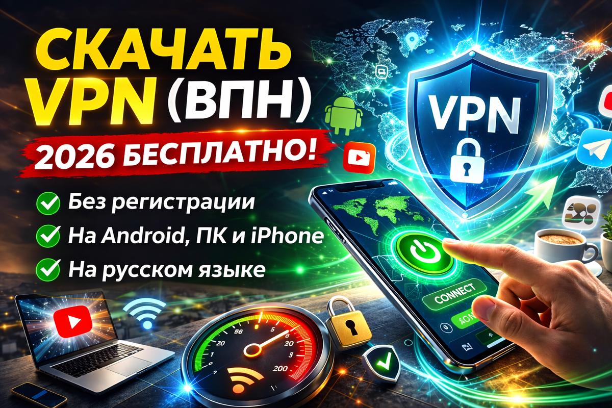 "скачать vpn бесплатно 2026 на андроид и пк лучший впн для телефона и компьютера"