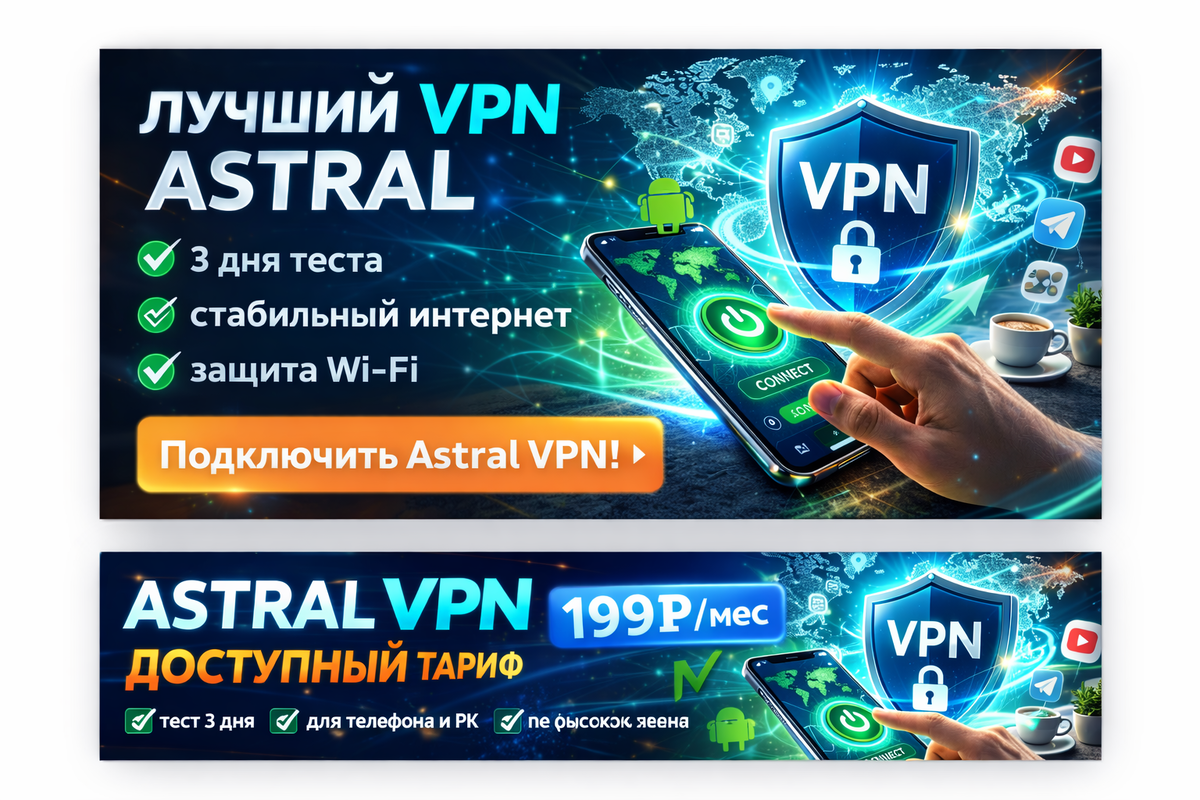 "Astral VPN 2026 — быстрый и безопасный VPN для телефона и ПК, стабильное подключение и защита Wi-Fi"