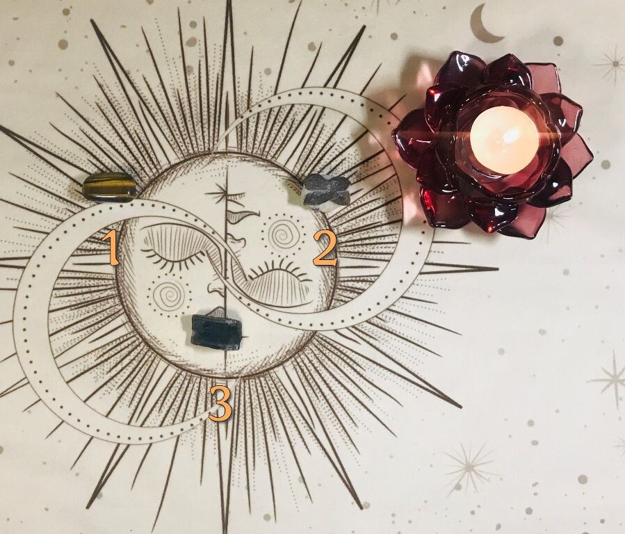 1. Тигровый глаз 2. Ставролит 3. Обсидиан