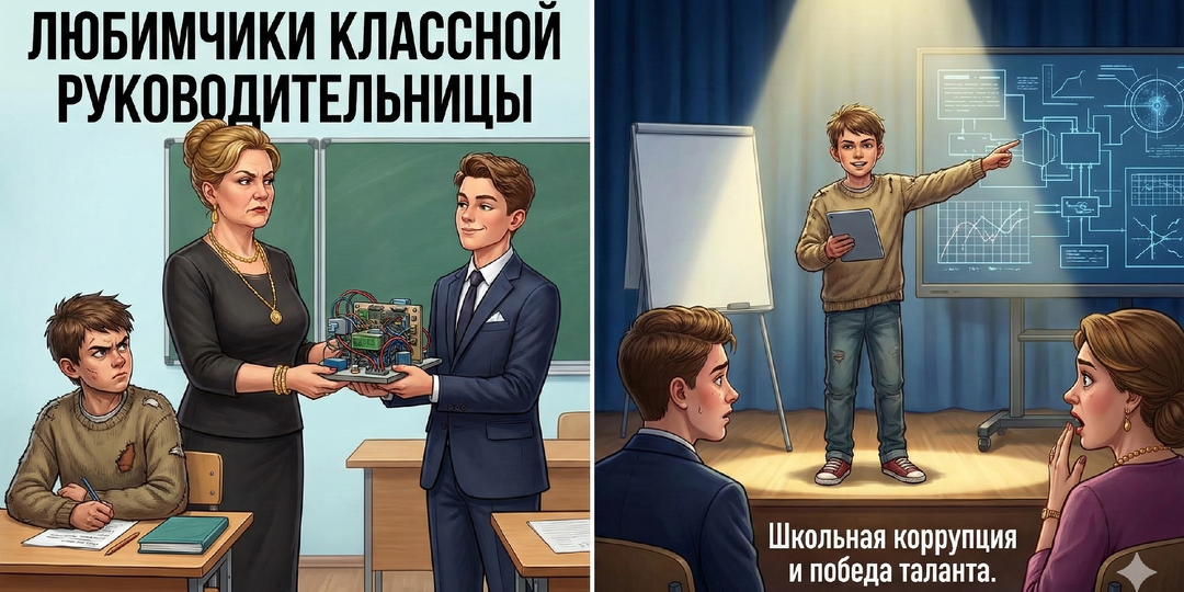 Любимчики классной руководительницы.