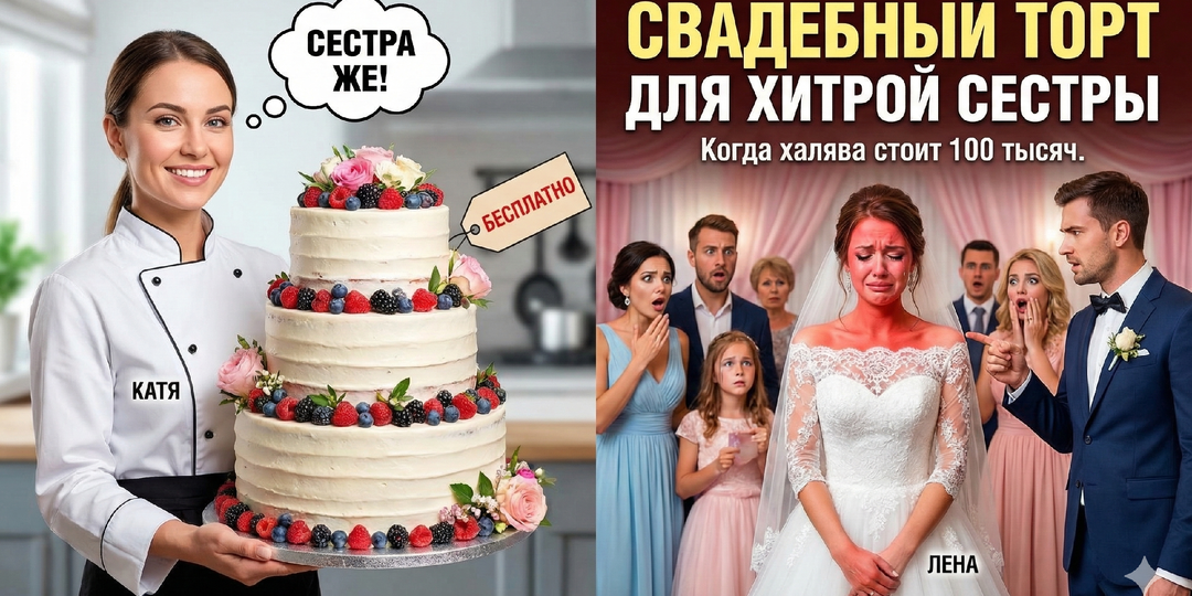 Свадебный торт для хитрой сестры.