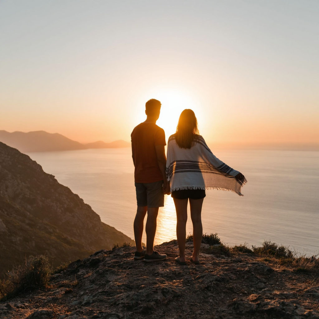 Мыс и пара влюблённых