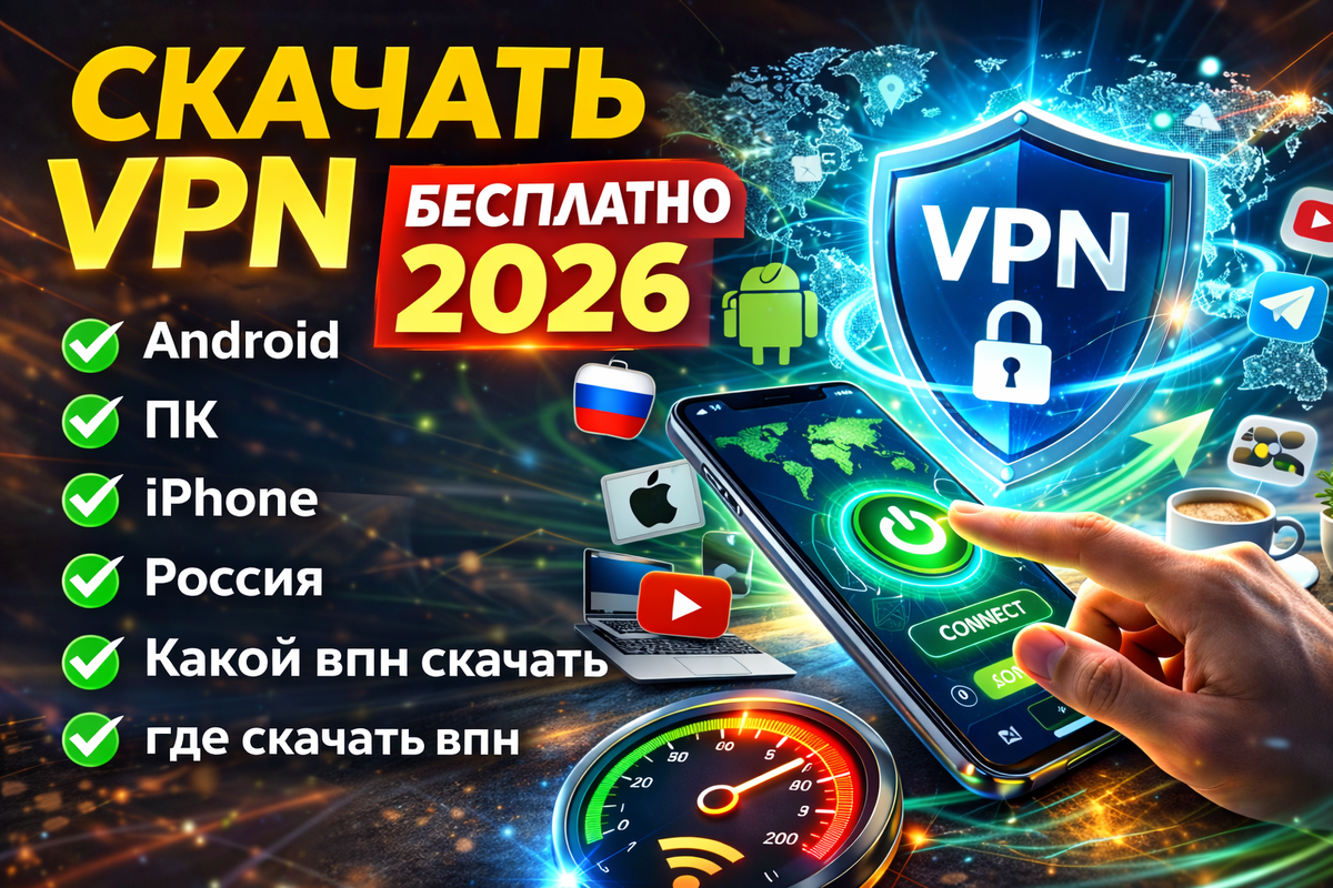 "скачать vpn бесплатно 2026 на андроид телефон и пк лучший впн на русском"
