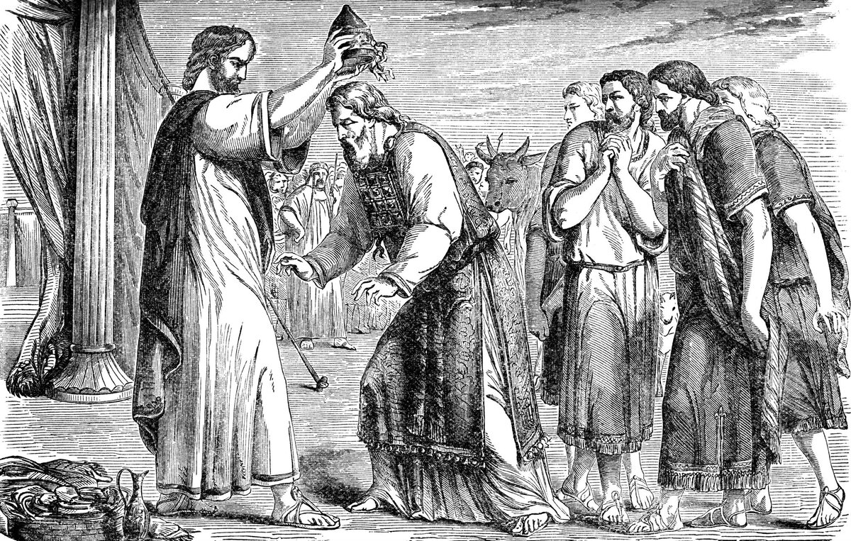 Помазание Аарона на священничество. Изображение из открытых источников