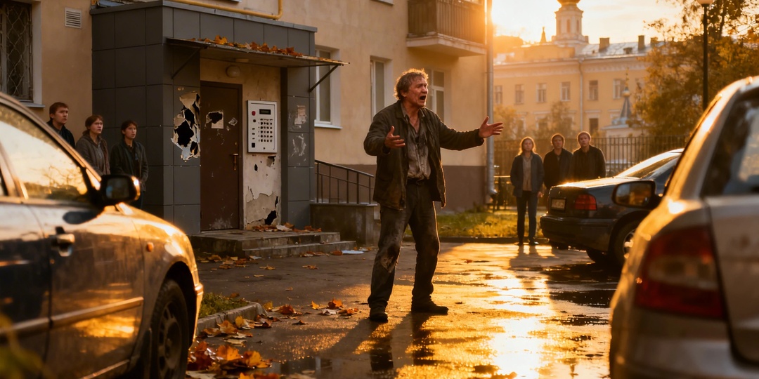 Погром во дворе Петербурга: пьяный мужчина решил «спасти ребенка»