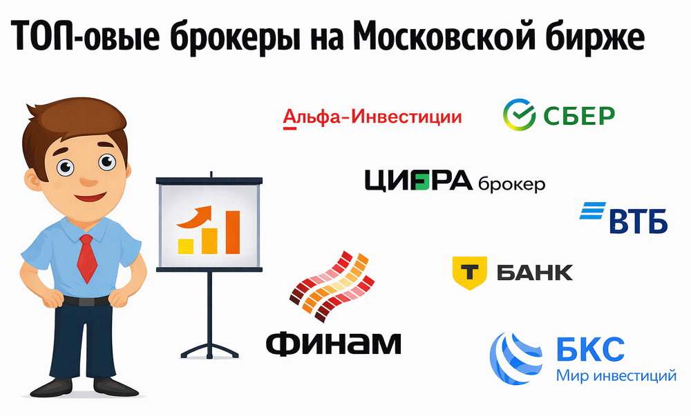 Топовые брокеры Мосбиржи