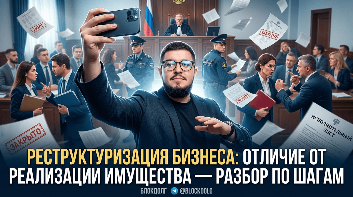    Разбор шагов реструктуризации бизнеса и отличие от реализации имущества. Максим