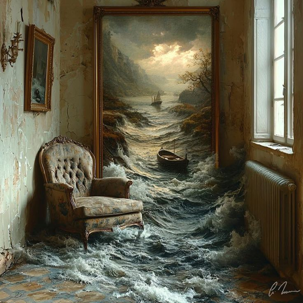 Воды много не бывает? Картина Laluna Sulmare.