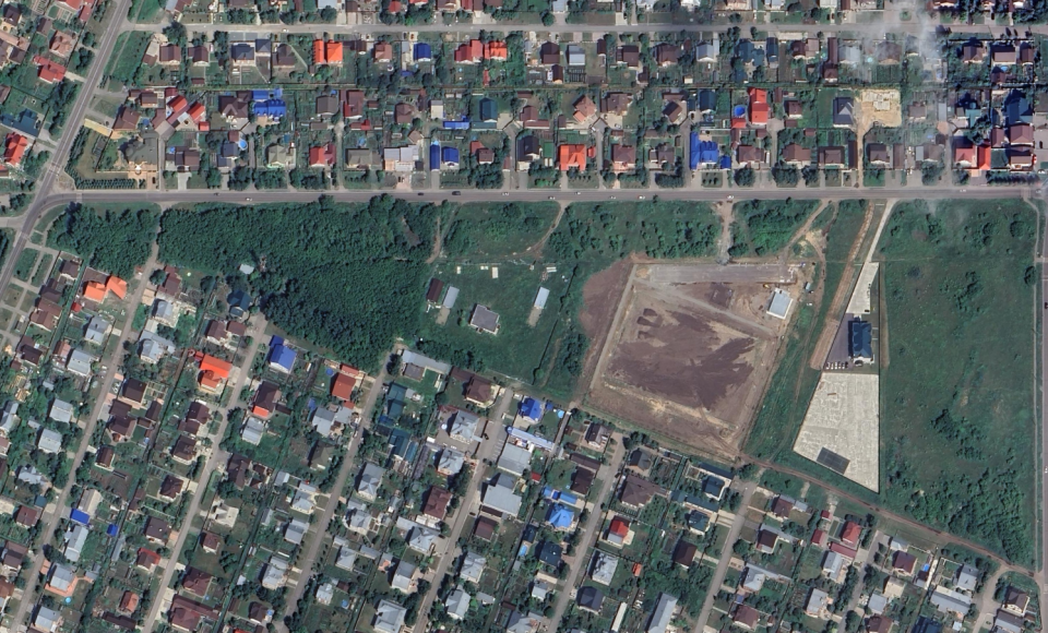    Скриншот спутникового снимка территории для инфраструктурных объектов. Источник: earth.google.com