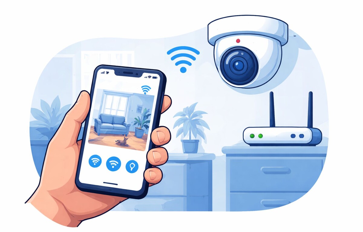 Подключить камеру видеонаблюдения к телефону можно через приложение и Wi-Fi сеть.