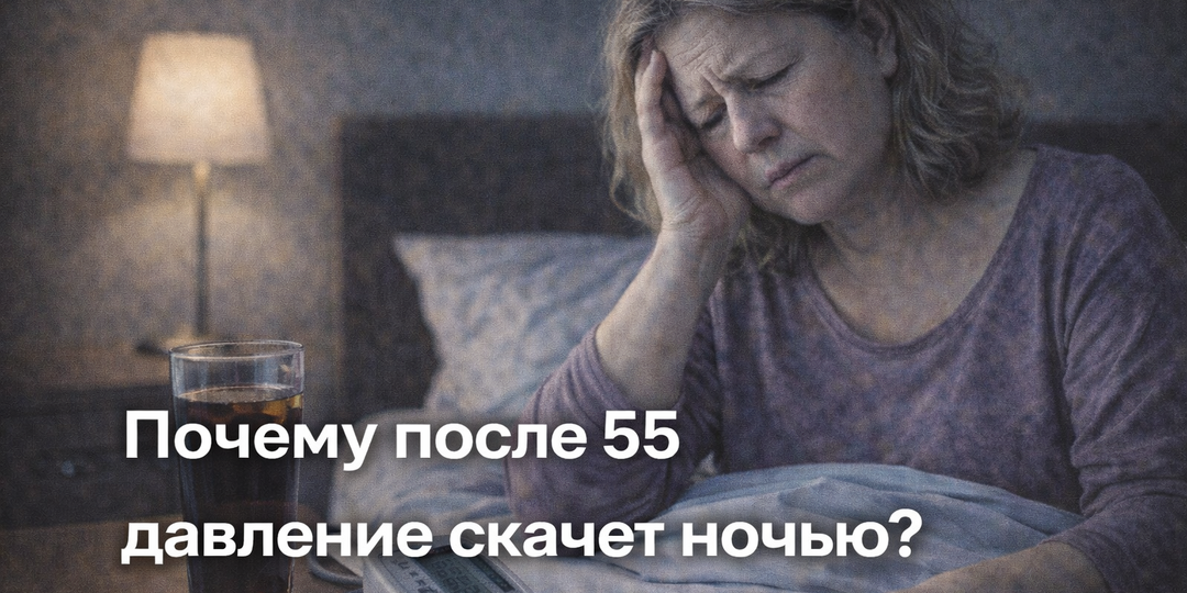 Почему после 55 скачет давление именно ночью?