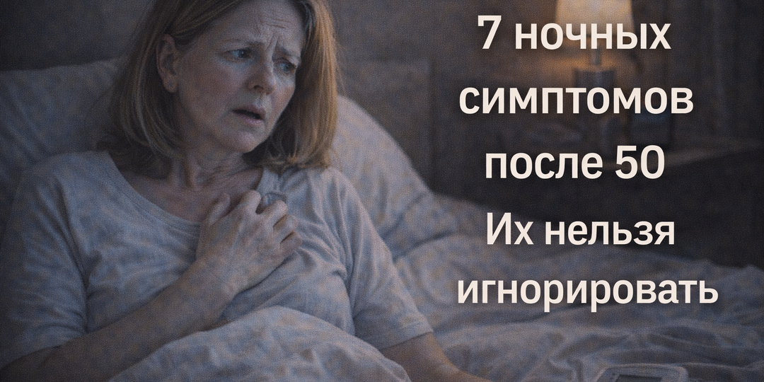 Ночные симптомы, которые нельзя игнорировать после 50 лет!