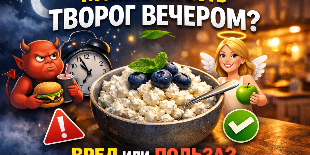 Можно ли есть творог вечером?