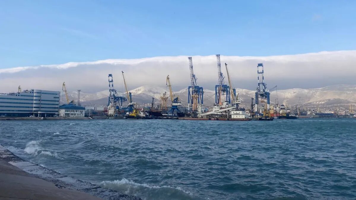    В городе был объявлен режим чрезвычайной ситуации. Морской порт Новороссийск. Фото rosmorport.ru