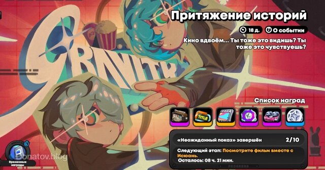    Внешний вид события