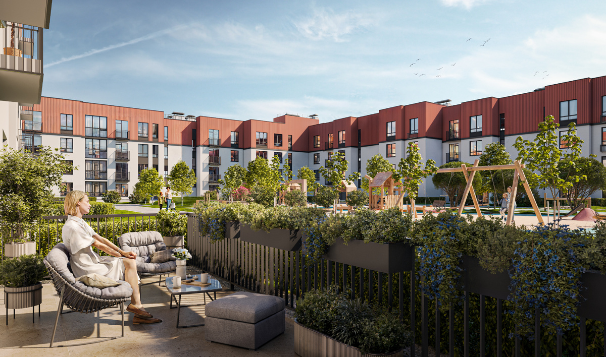 в многоквартирных домах есть квартиры с террасами  с видом на внутренний двор