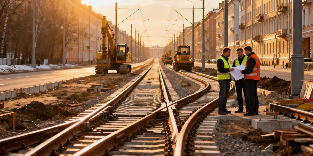 В Петербурге готовят новый участок трамвайной линии «Славянка»