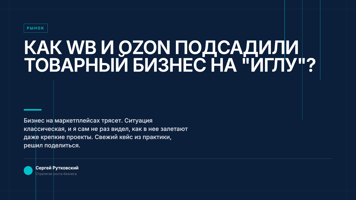 WB  и Ozon - бизнес на маркетплейсах.