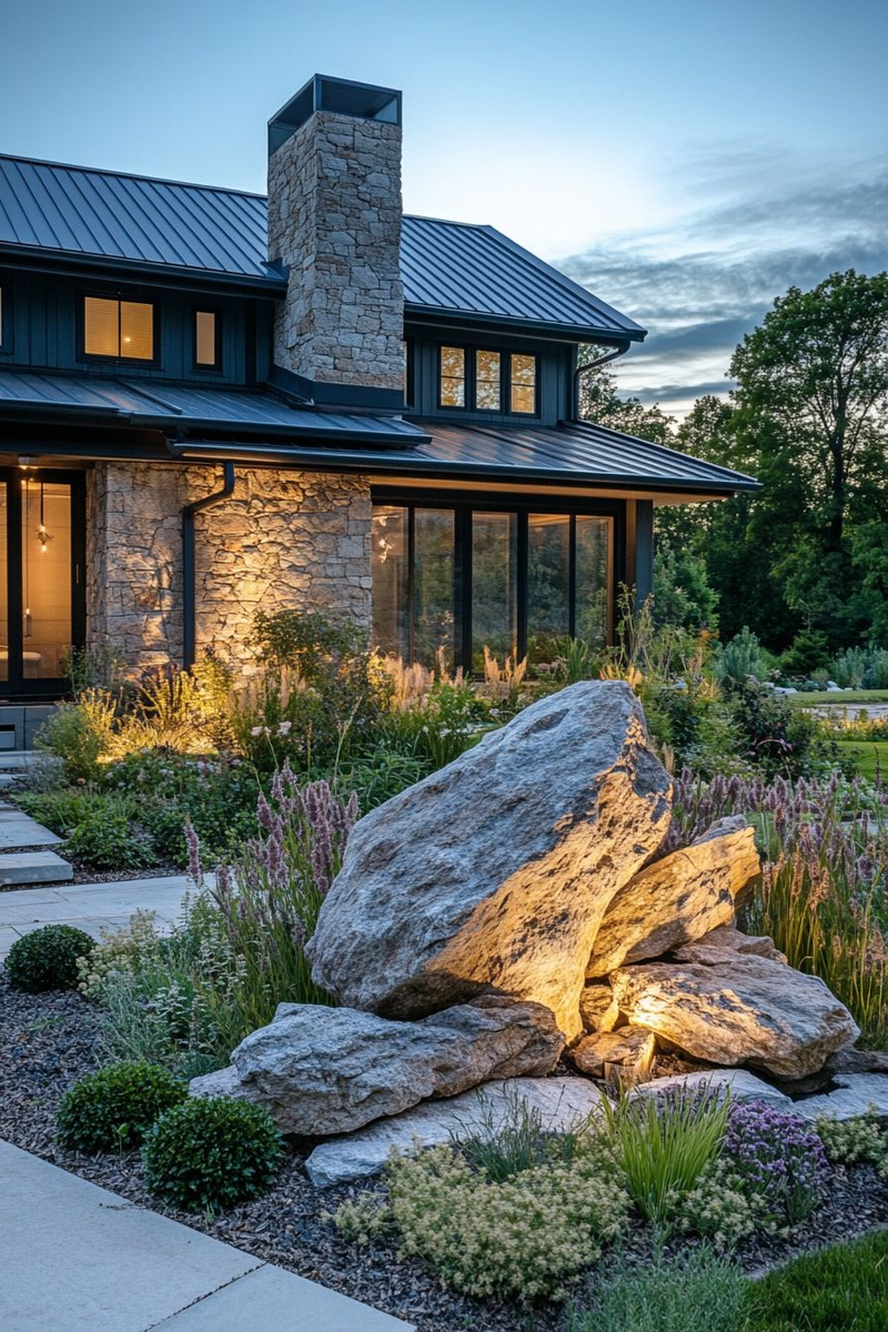 Пример альпийской горки от GreenSH — гармония камня и растений на участке 12 соток