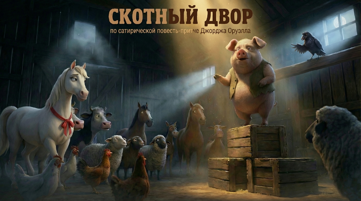 «Скотный двор» (англ. Animal Farm: A Fairy Story) — сатирическая повесть-притча Джорджа Оруэлла, изданная в 1945 году.