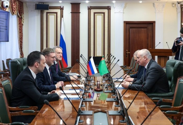 Встреча Константина Косачева с Эсеном Айдогдыевым, 5 марта, 2026 г., Москва, Россия (Фото: Совет Федерации РФ)