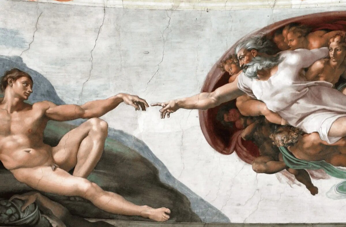 Фото: Микеланджело Буонарроти «Сотворение Адама» (1511) / Сикстинская капелла, Ватикан