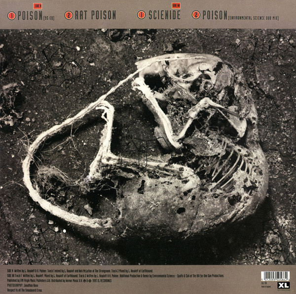 Задняя сторона конверта сингла "Poison". 