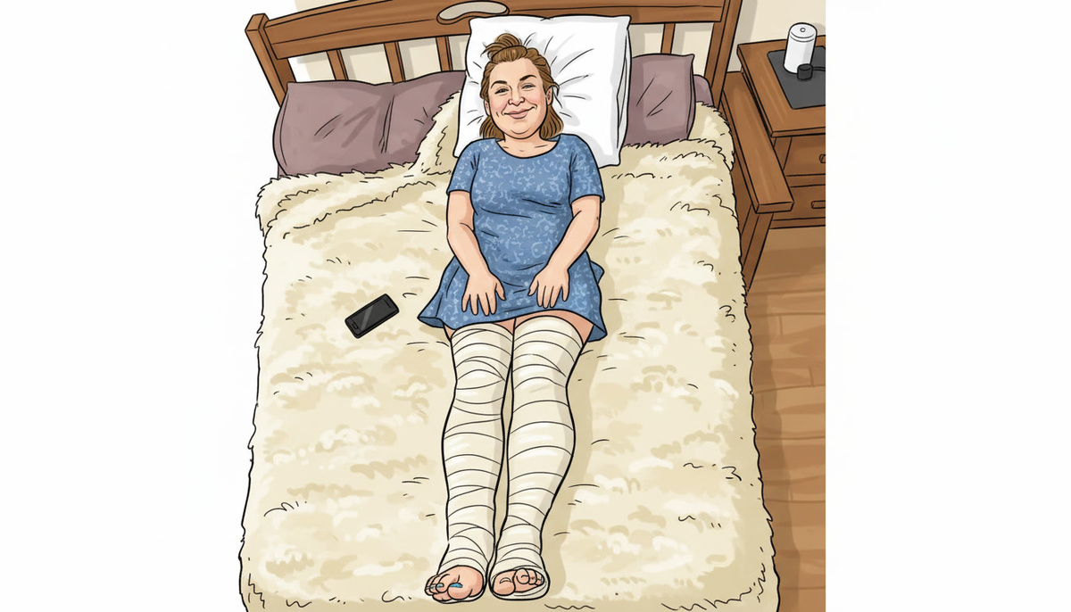 Вот так я валялась в кровати 2 месяца.