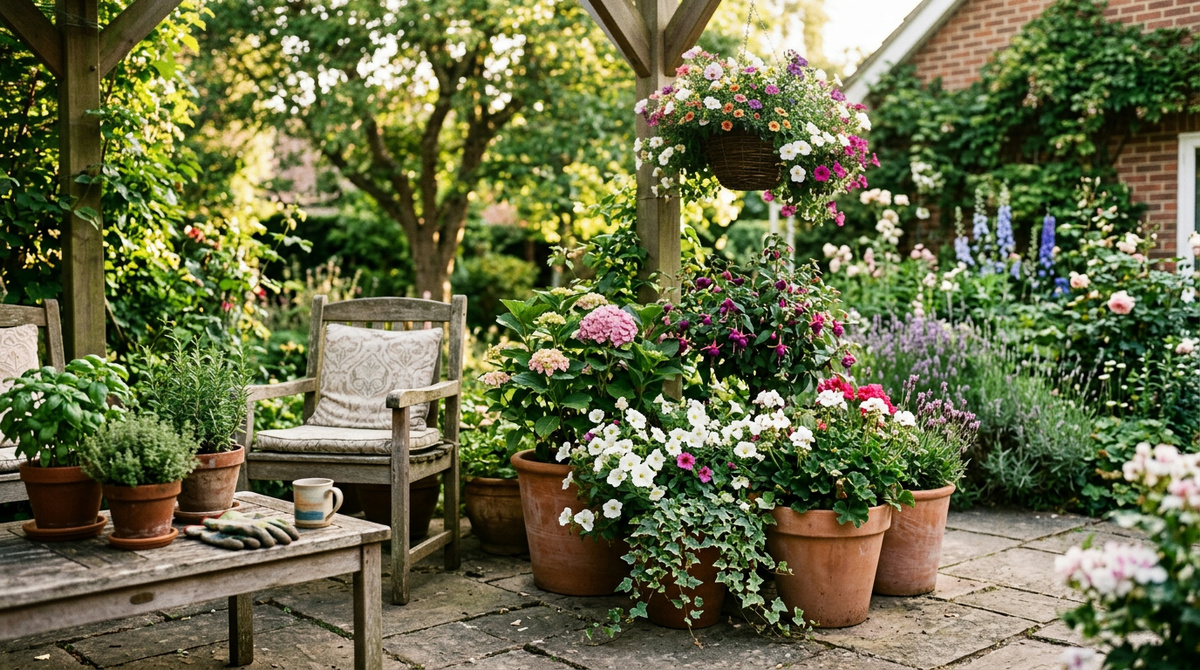 Сравнение хаотичной и продуманной клумбы на дачном участке