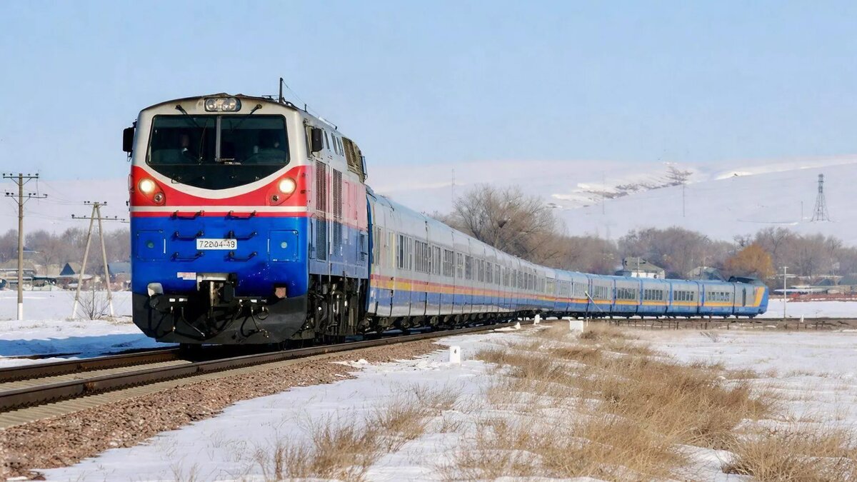 Пассажирский поезд © Photo : пресс-служба АО "Казахстан темир жолы"
