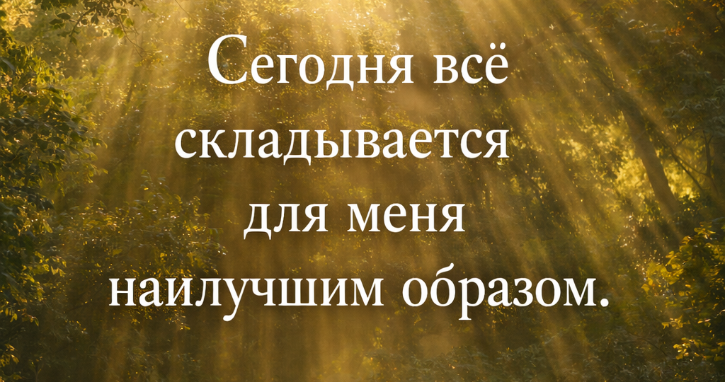 Аффирмации на удачу!