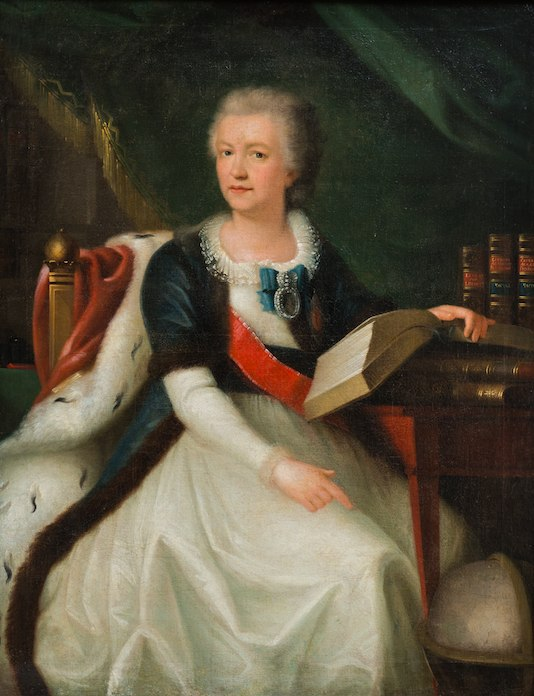 Портрет княгини Е. Р. Дашковой. Неизвестный художник, 1790-е гг.