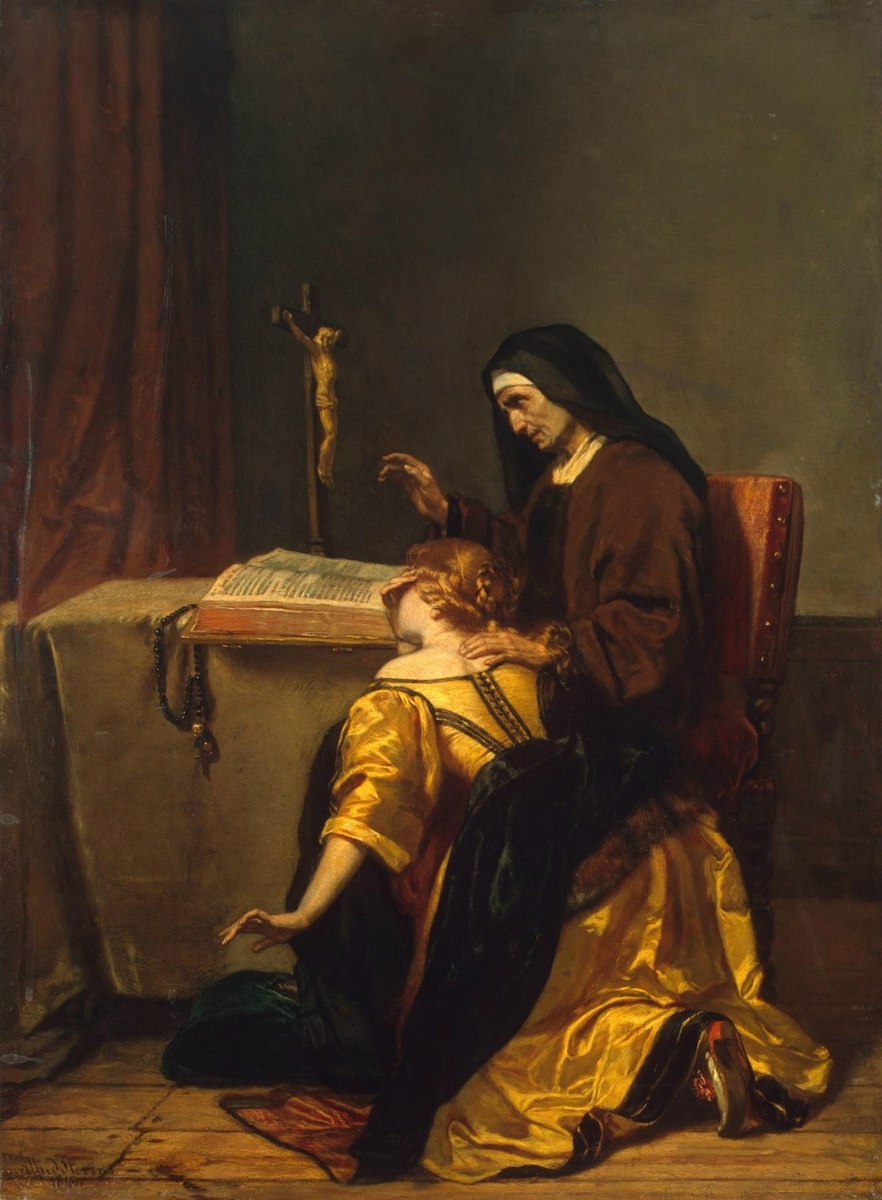 Альфред Стевенс "Прощение", 1849